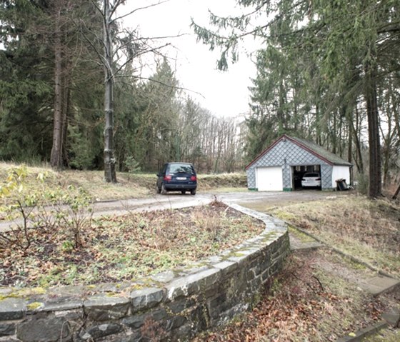 Ferienhaus Waldhaus Anne Parkplatz