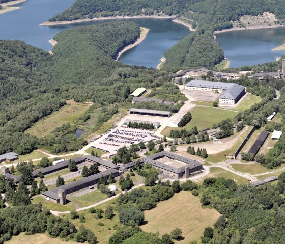 Luftaufnahme der Burg Vogelsang