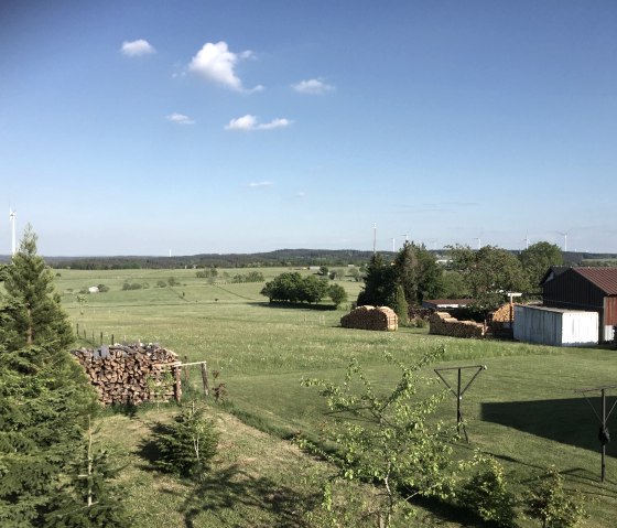 Blick aus der Ferienwohnung