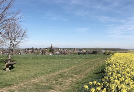 Bördeblick mit Blick ins Dorf Wollersheim, © Rureifel-Tourismus e.V.