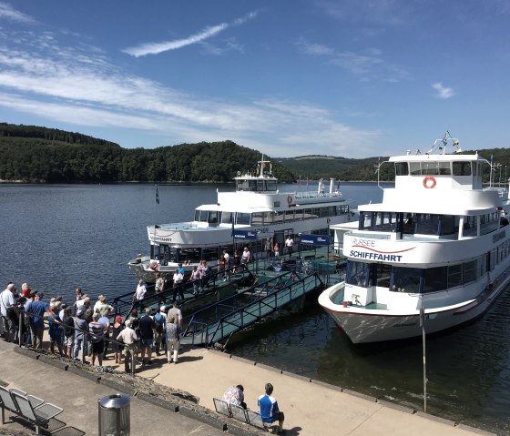 Anlegestelle Schwammenauel, © Eifel Tourismus GmbH, D. Ketz