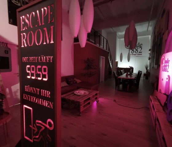 Escape-Room Aufenthaltsbereich, © Escape-Room Code 1882