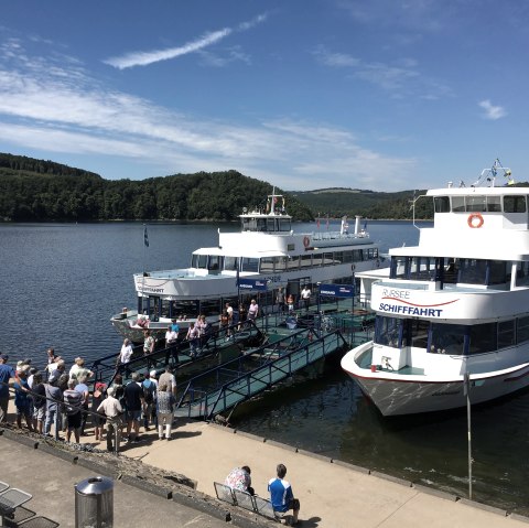 Anlegestelle Schwammenauel, © Eifel Tourismus GmbH, D. Ketz