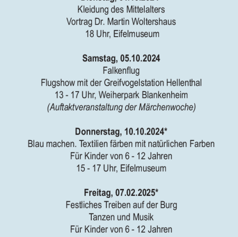 Beileger Begleitprogramm, © Gemeinde Blankenheim