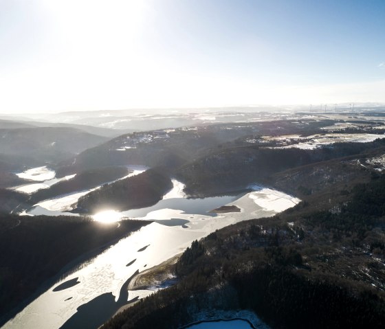 Urftstausee im Winter, Nationalpark Eifel, © Tourismus NRW e.V.