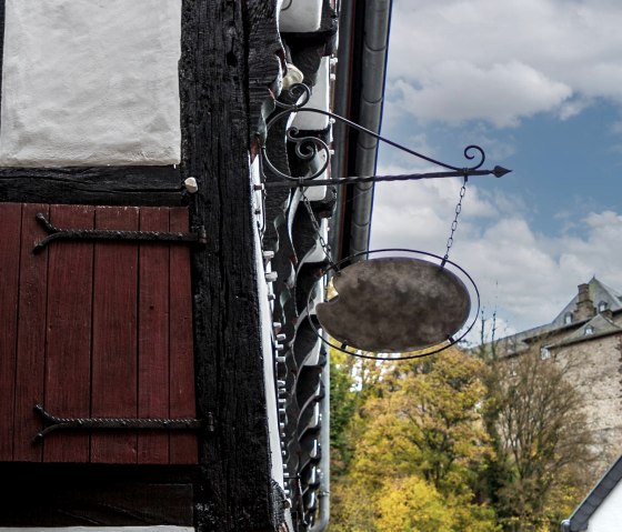 Blick vom Haus auf die Burg