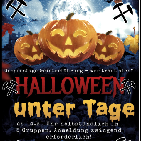 Halloween unter Tage, © Bergbaumuseum Mechernich