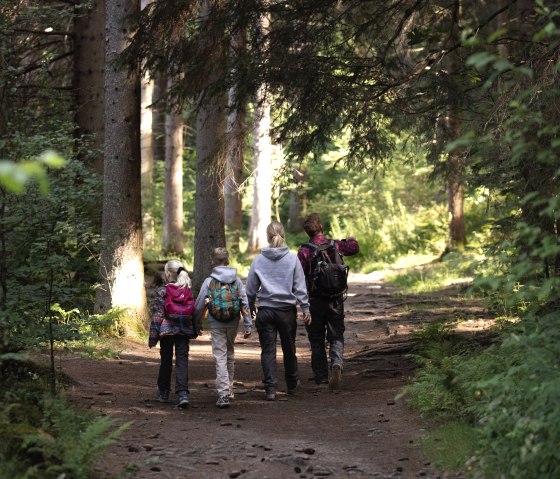 Family in the forest, © eifel-tourismus-gmbh_tobias-vollmer