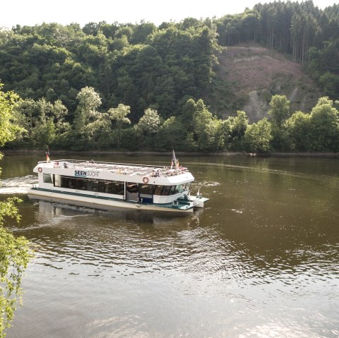 Mit dem Schiff durch den Nationalpark Eifel, © Eifel Tourismus GmbH, D. Ketz