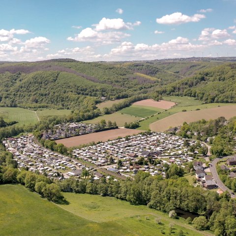 Luftaufnahme Campingplatz Hetzingen, © Campingplatz Hetzingen